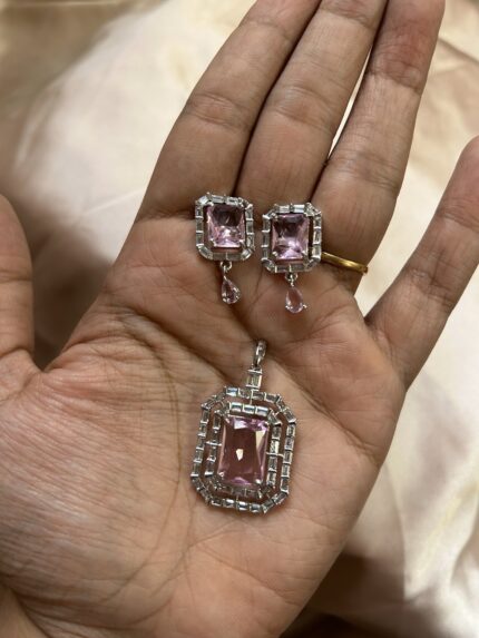 AD Pendant Set - Baby Pink