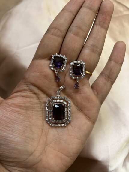 AD Pendant Set - Purple