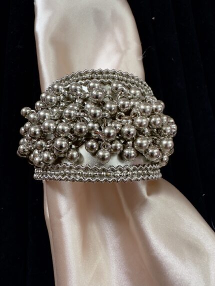 Oxidised Kada With Ghungroos