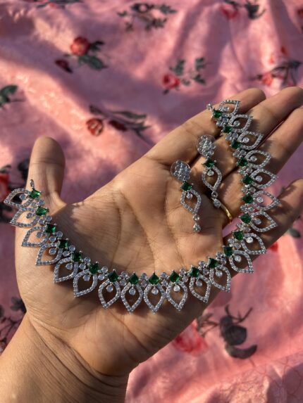 AD Necklace Set - Green