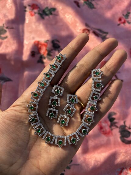 AD Necklace Set - Green