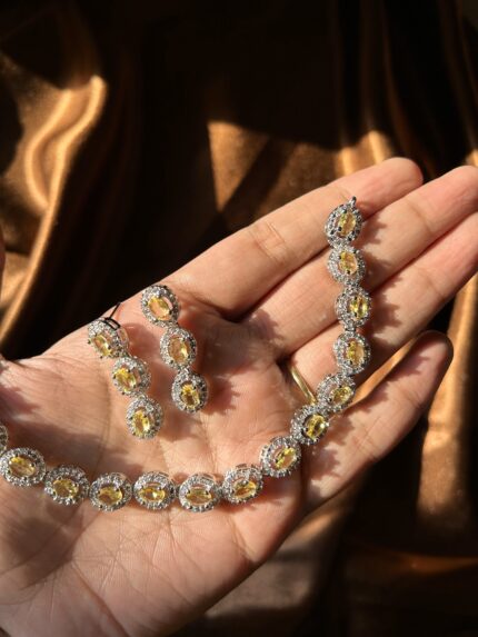 AD Necklace Set - Yellow
