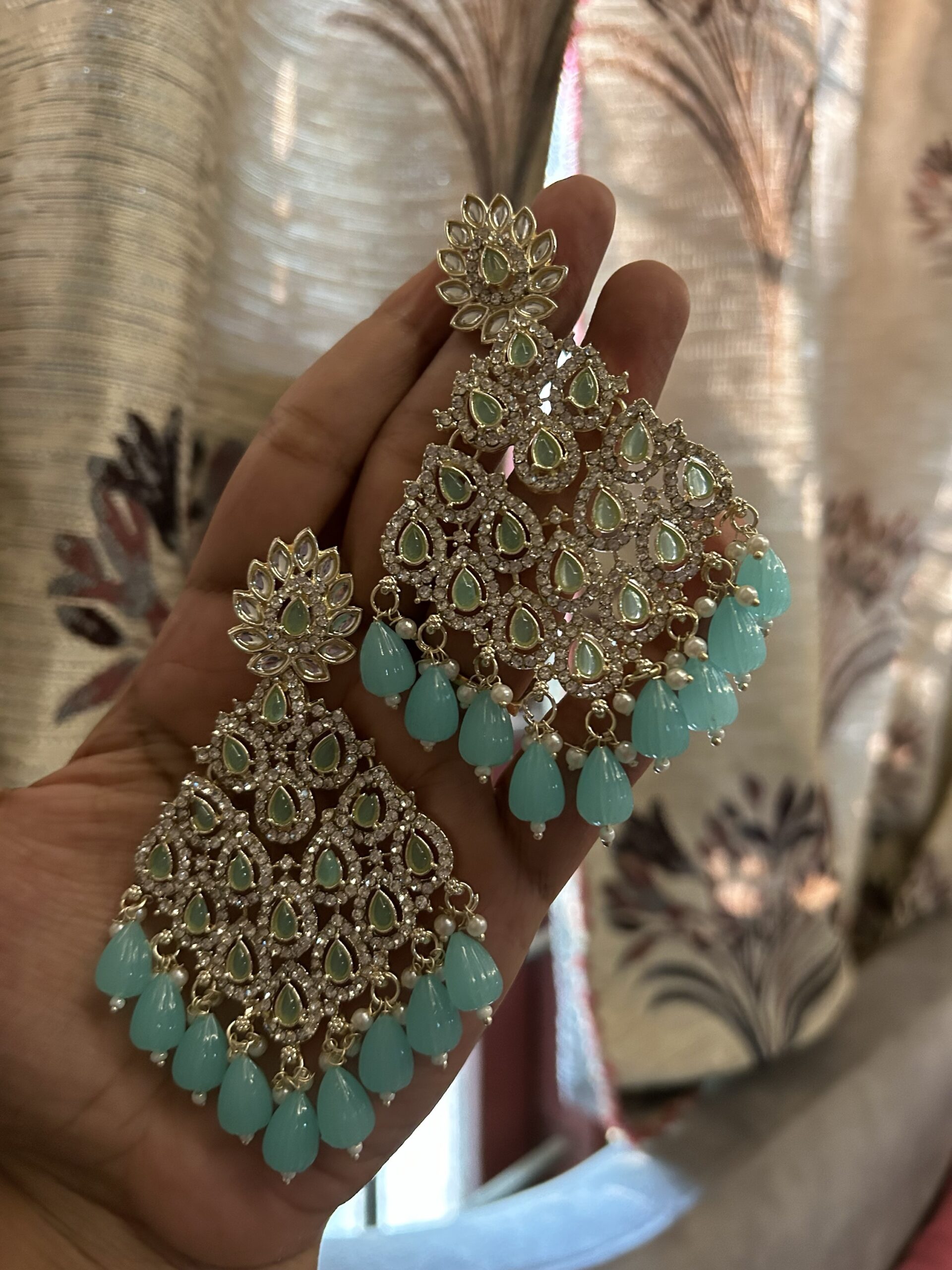 Noor Earrings - Mint