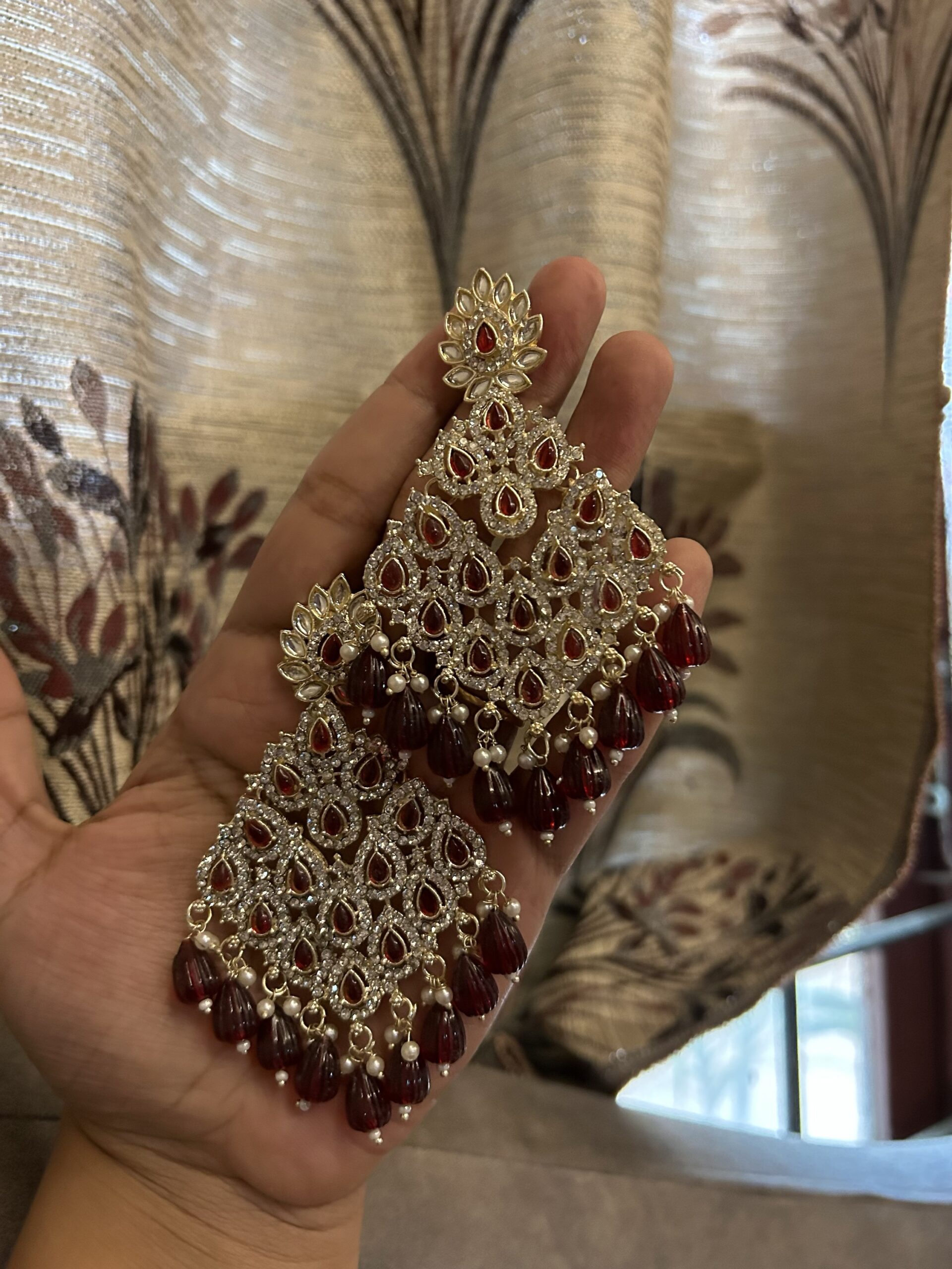 Noor Earrings - Mauve