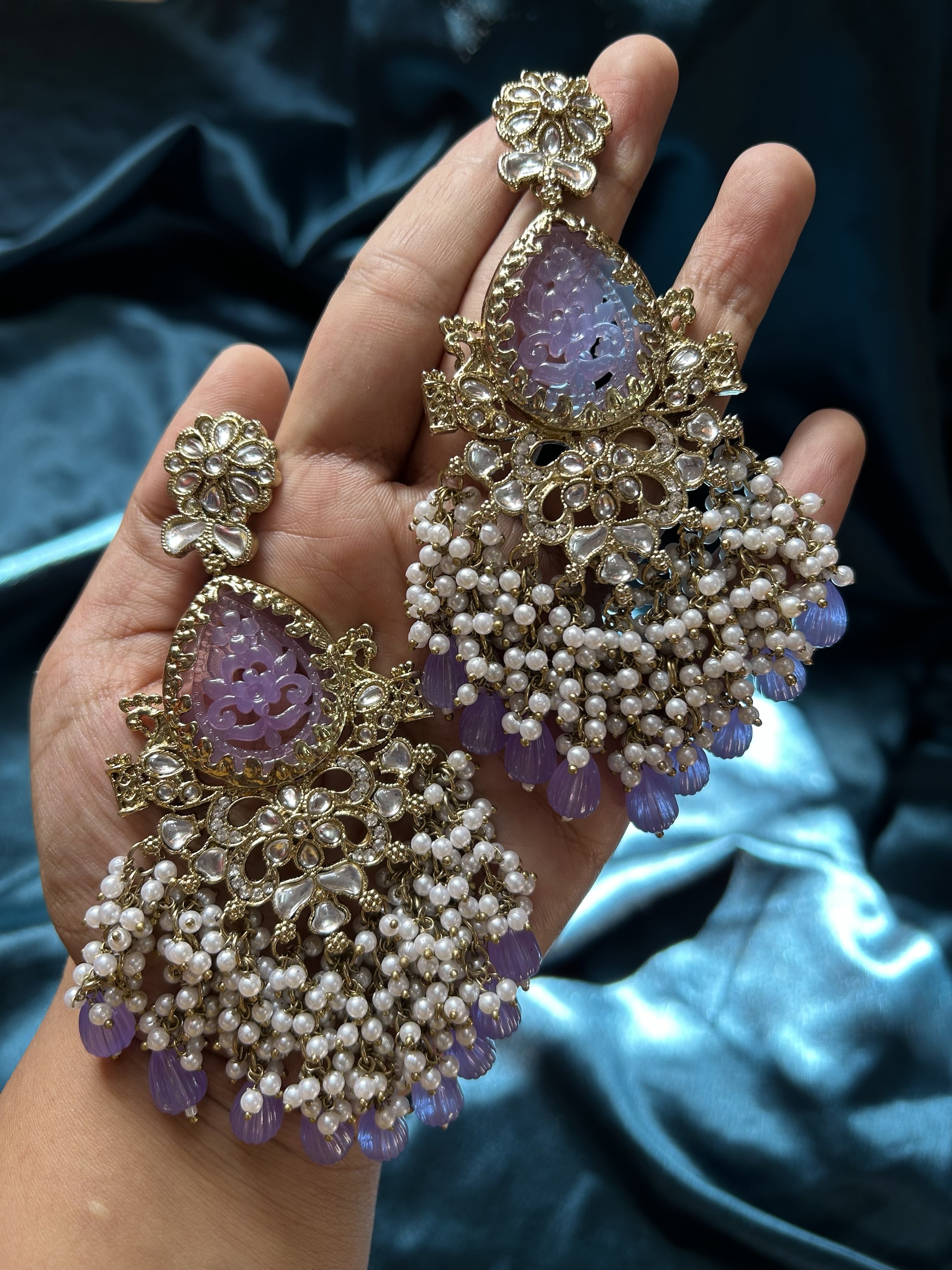 Kaynaat Chandbali - Lavender