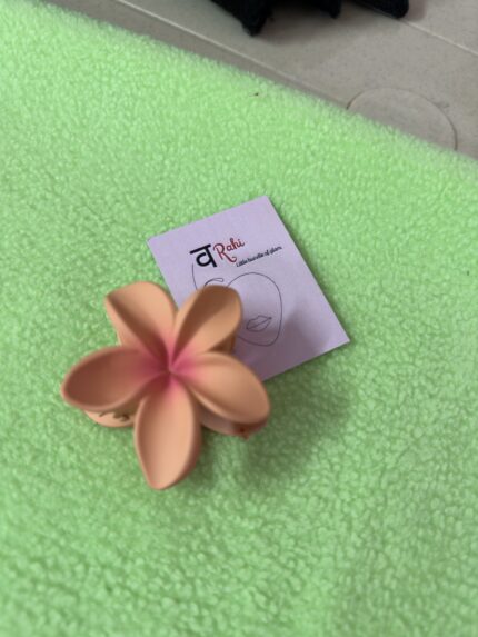 Flower Hair Clutchure - Orange