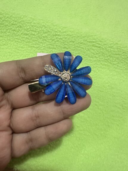 Flower Pin -Blue