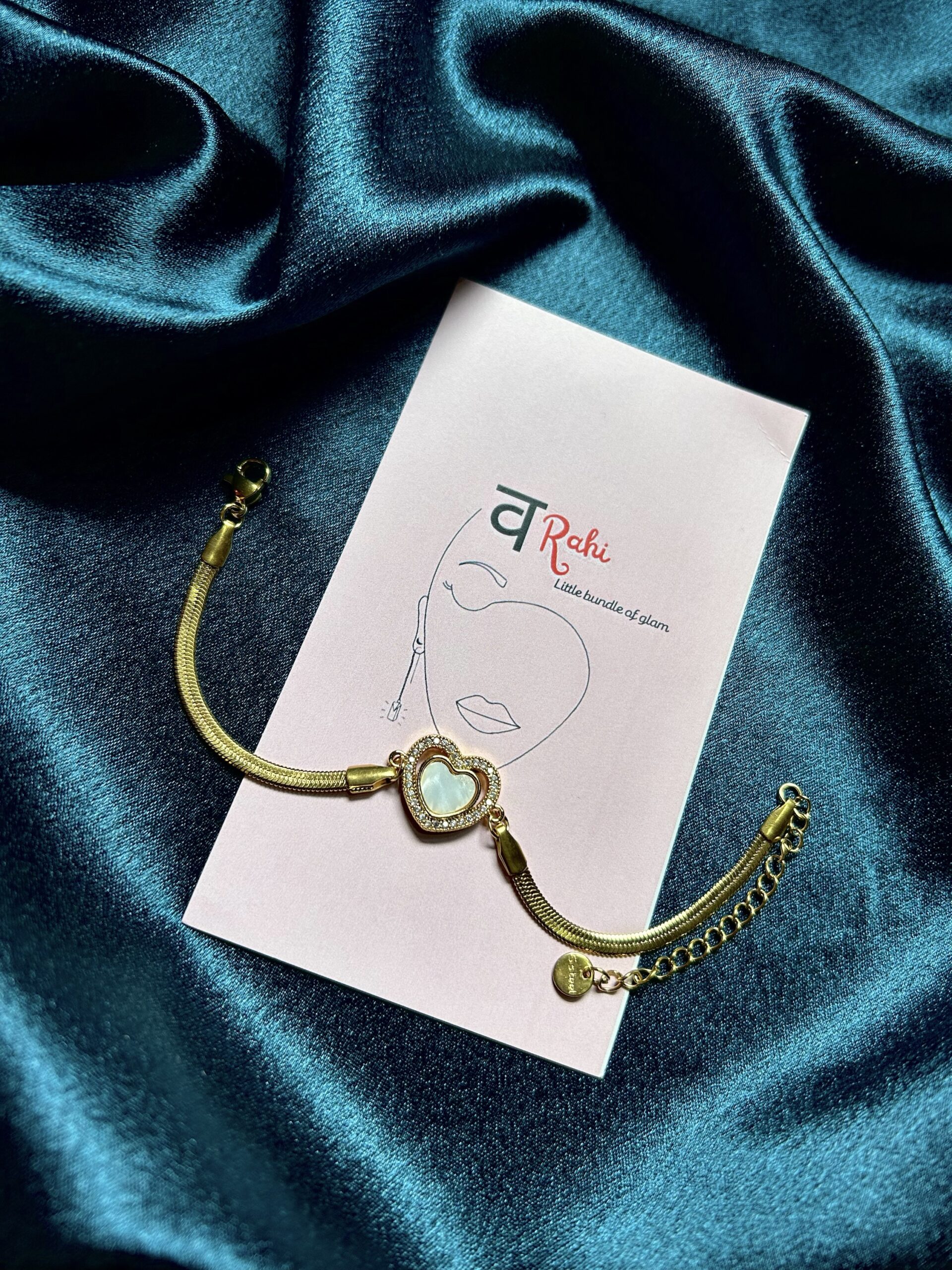 Anti Tarnish Heart Bracelet