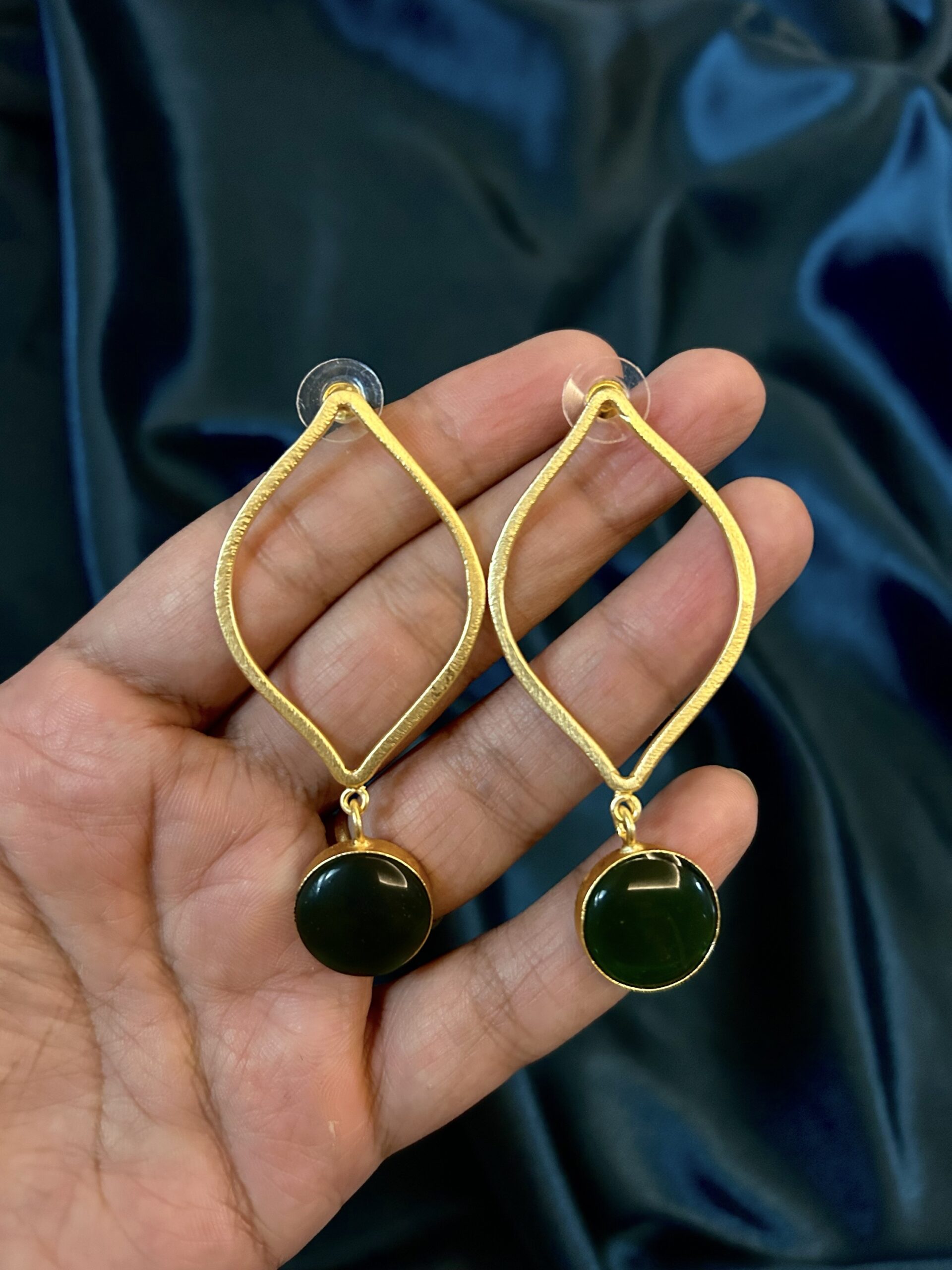 Monalisa Brass earrings - Green