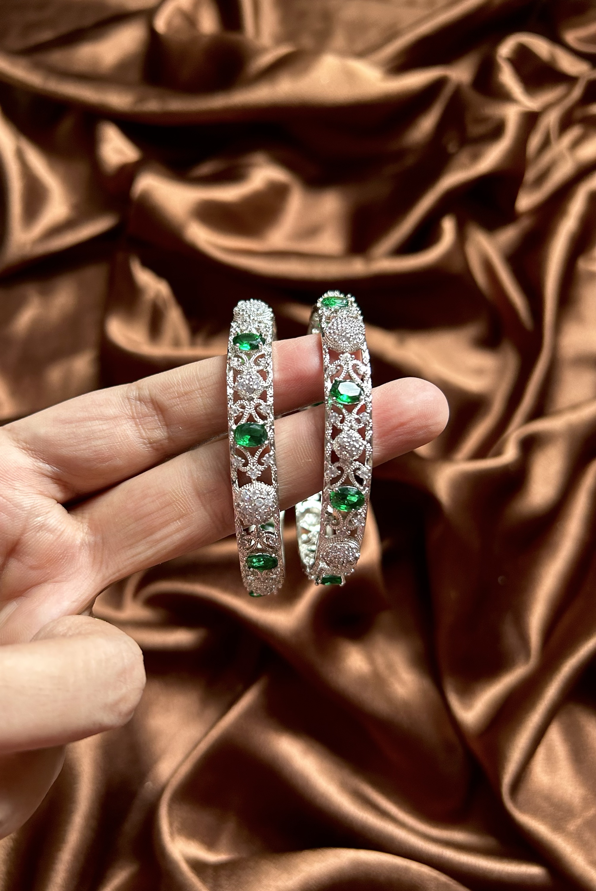 Adya AD Bangles Set of 2 - Green