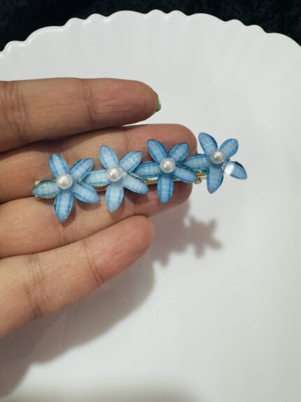 Flower Pin - Blue
