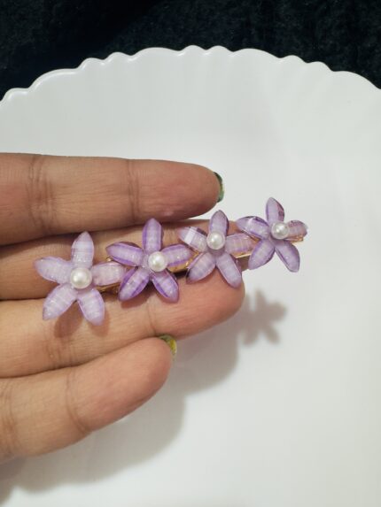 Flower Pin - Purple