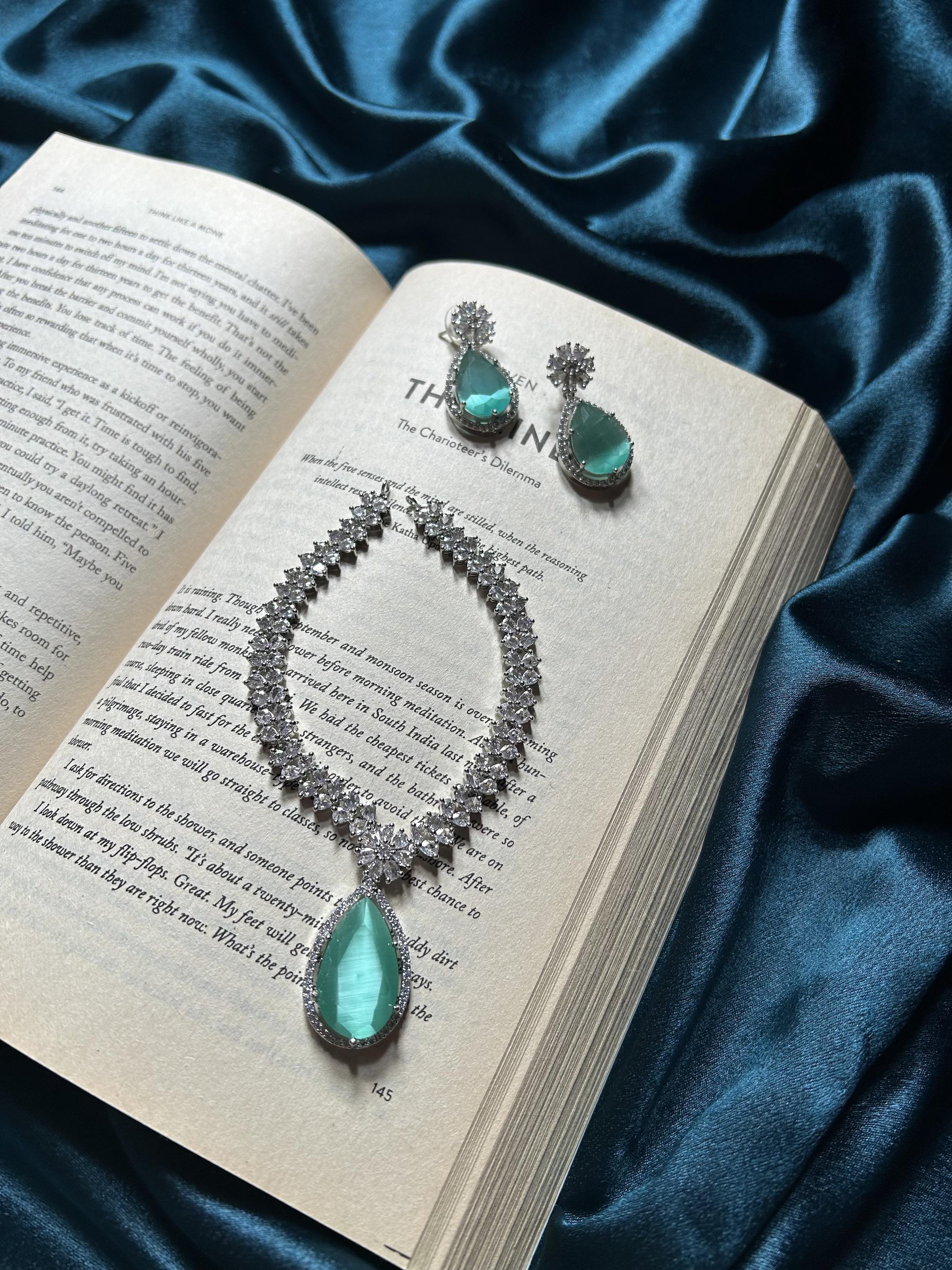 AD Necklace Set - Mint