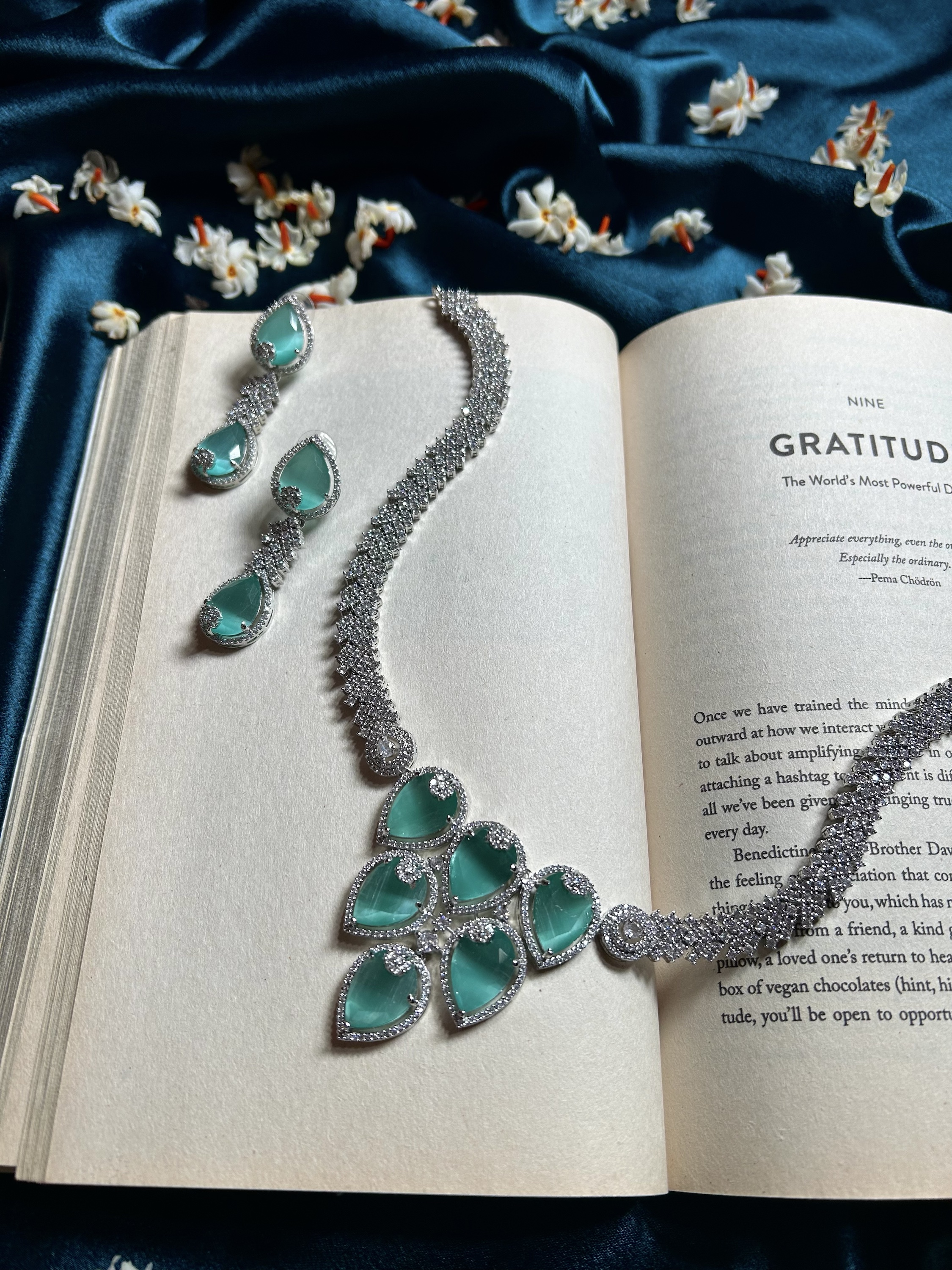 AD Tree Necklace Set - Mint