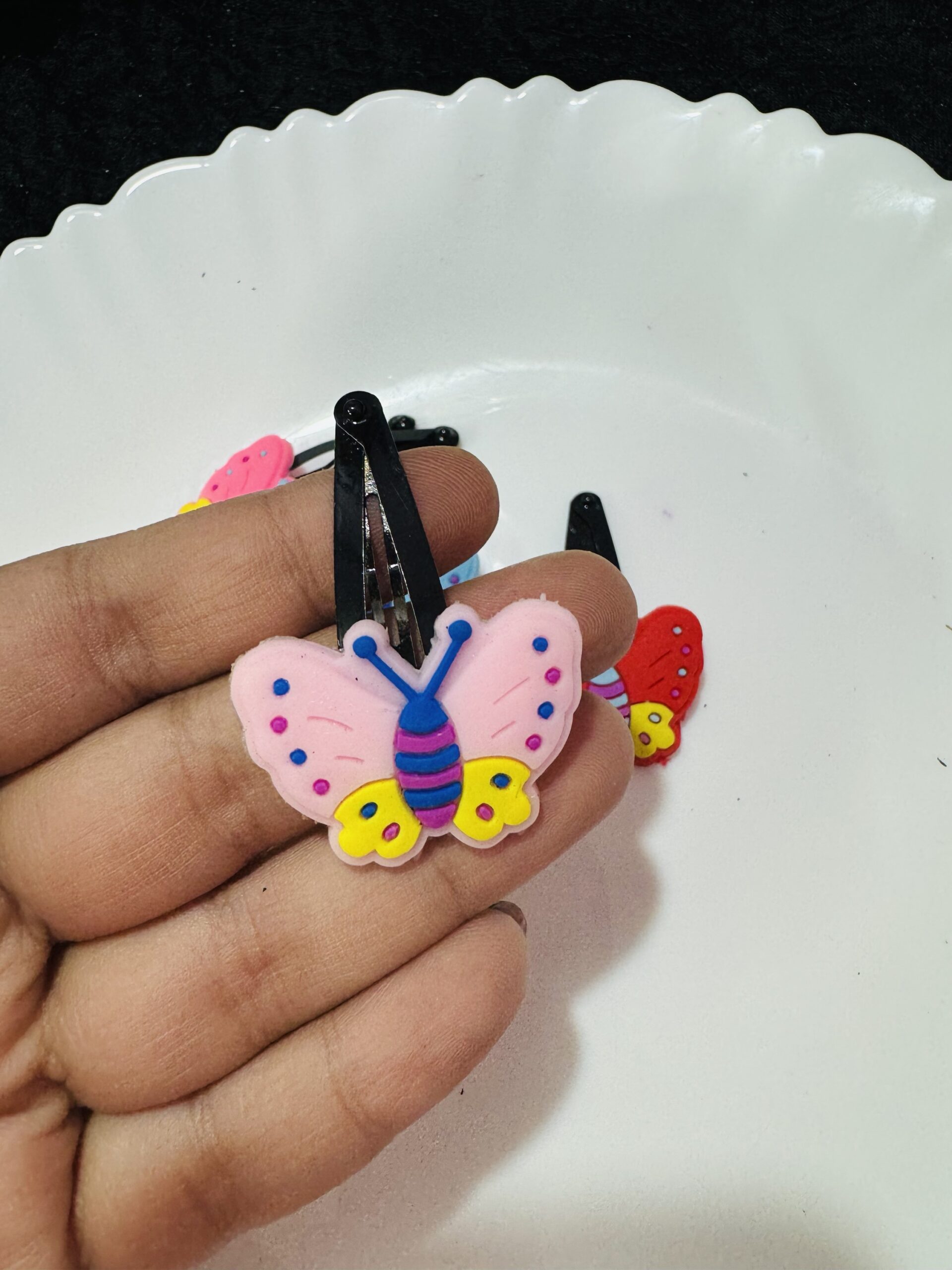 Butterfly Pin - Baby Pink
