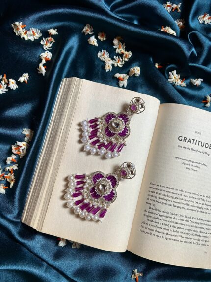 Pol Earrings - Purple