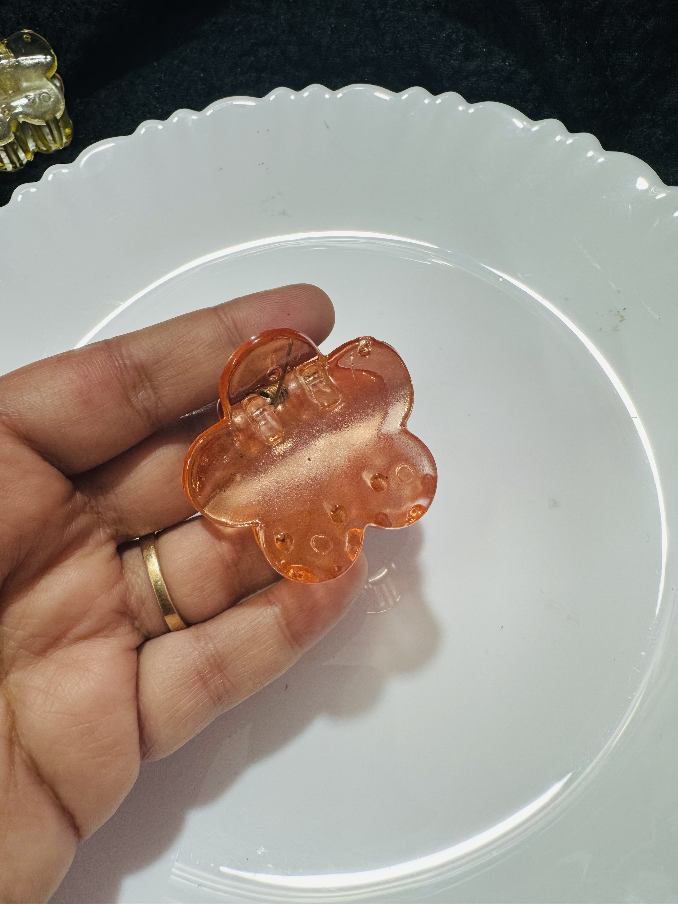 Flower Clutchure - Orange