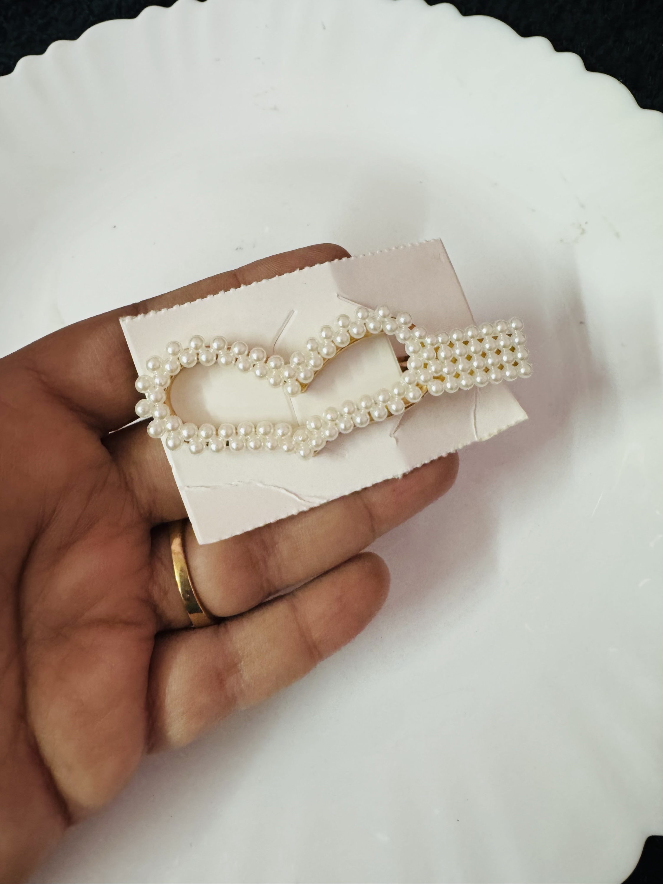 Heart Pearl Pin