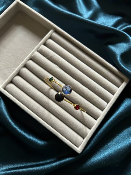 Brass Natural Stone Bracelet