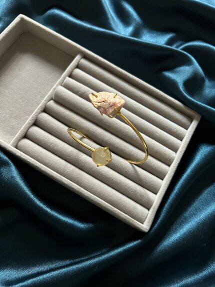 Brass Natural Stone Bracelet