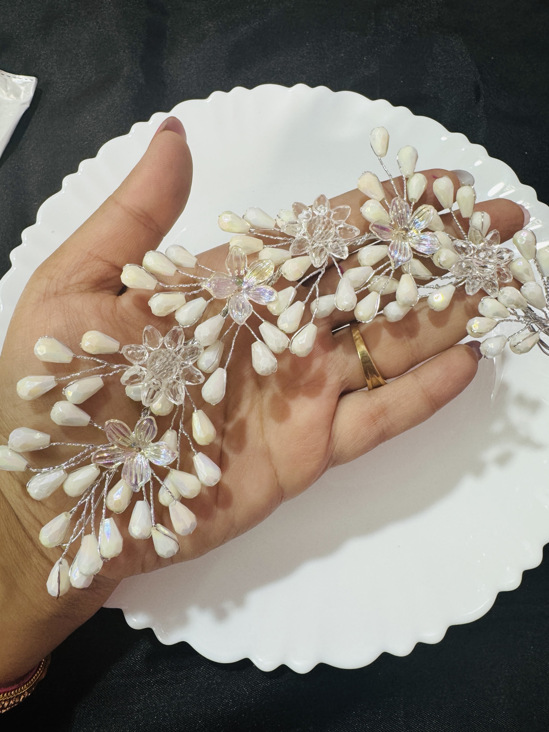 Hair White Styling Flower