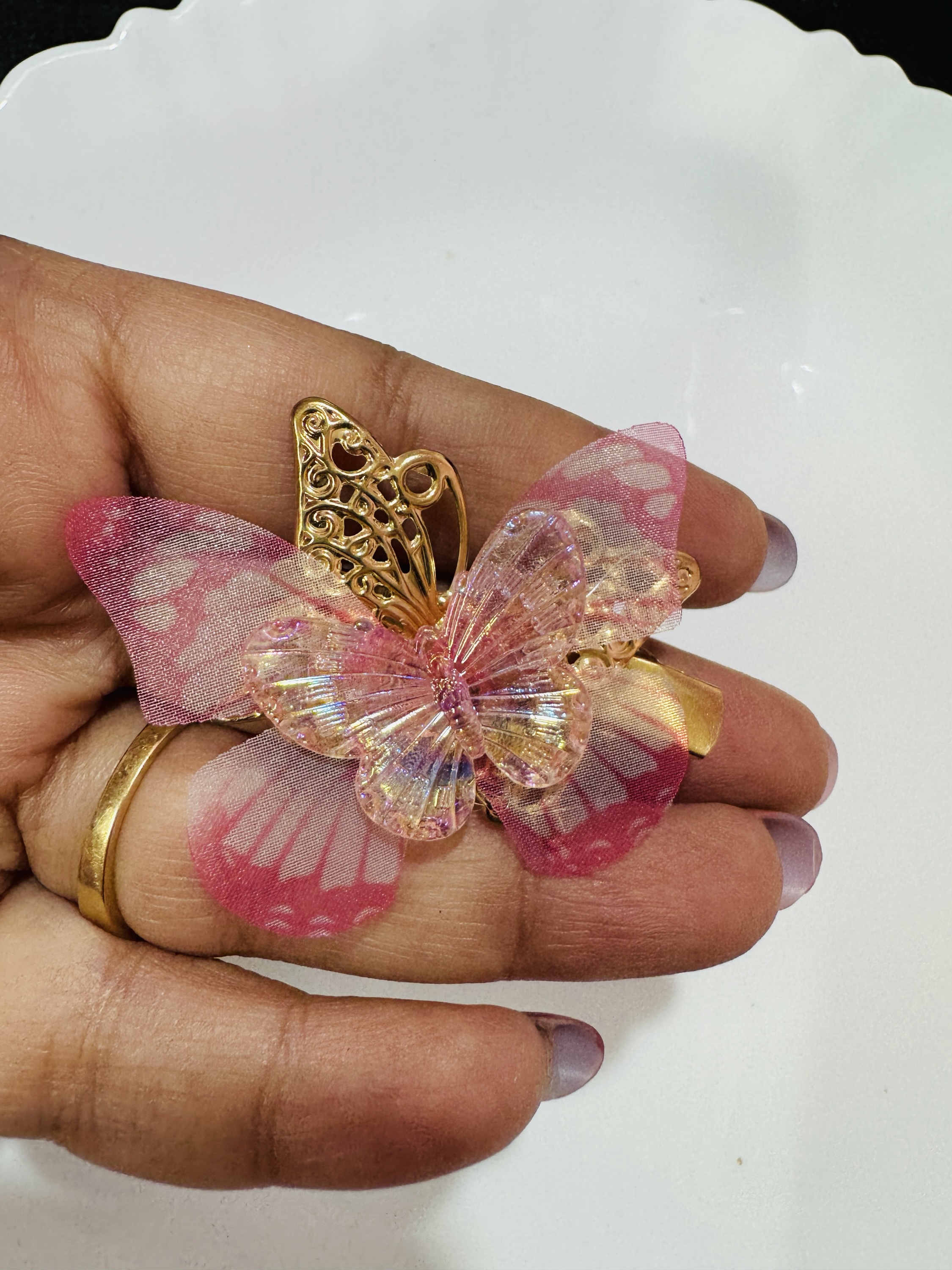 Butterfly Pin - Pink