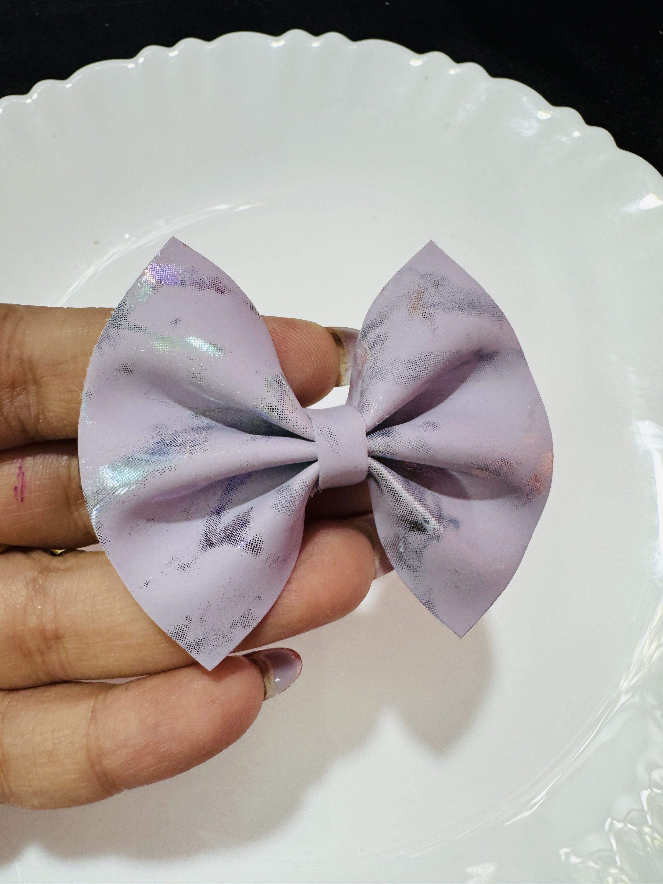 Bow Pin - Purple