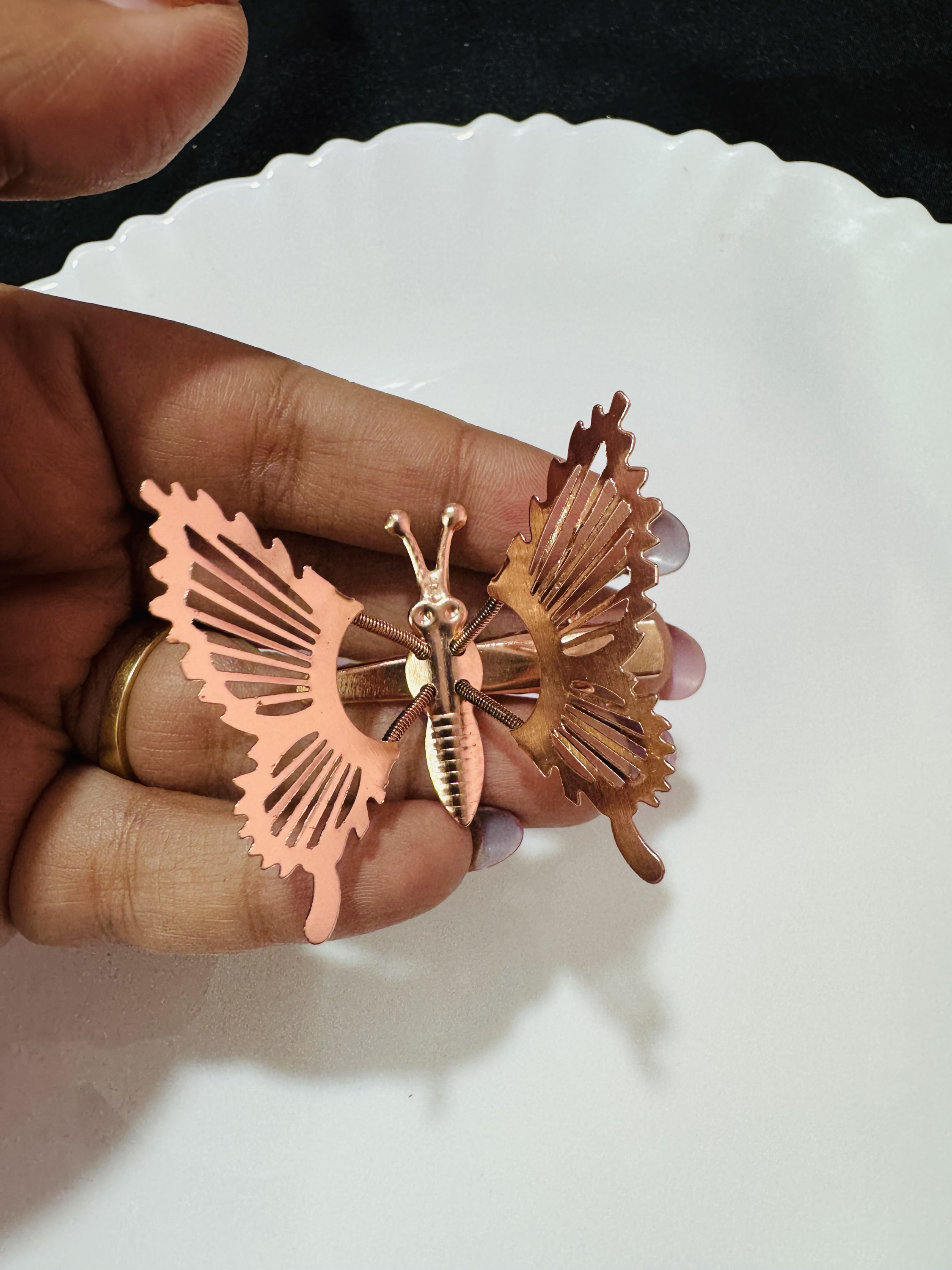 Rose Gold Butterfly Pin