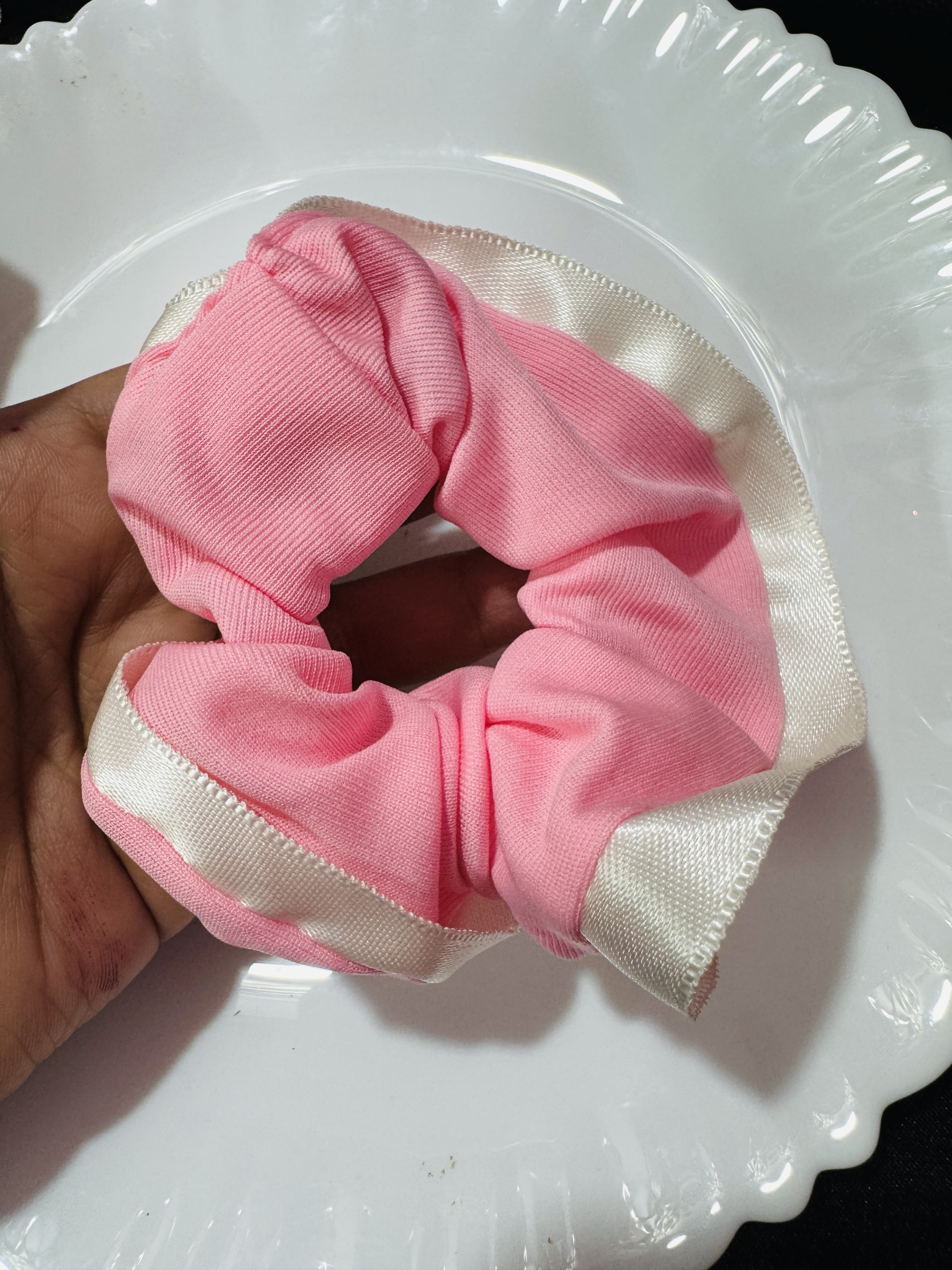 Pink Soft Scrunhie