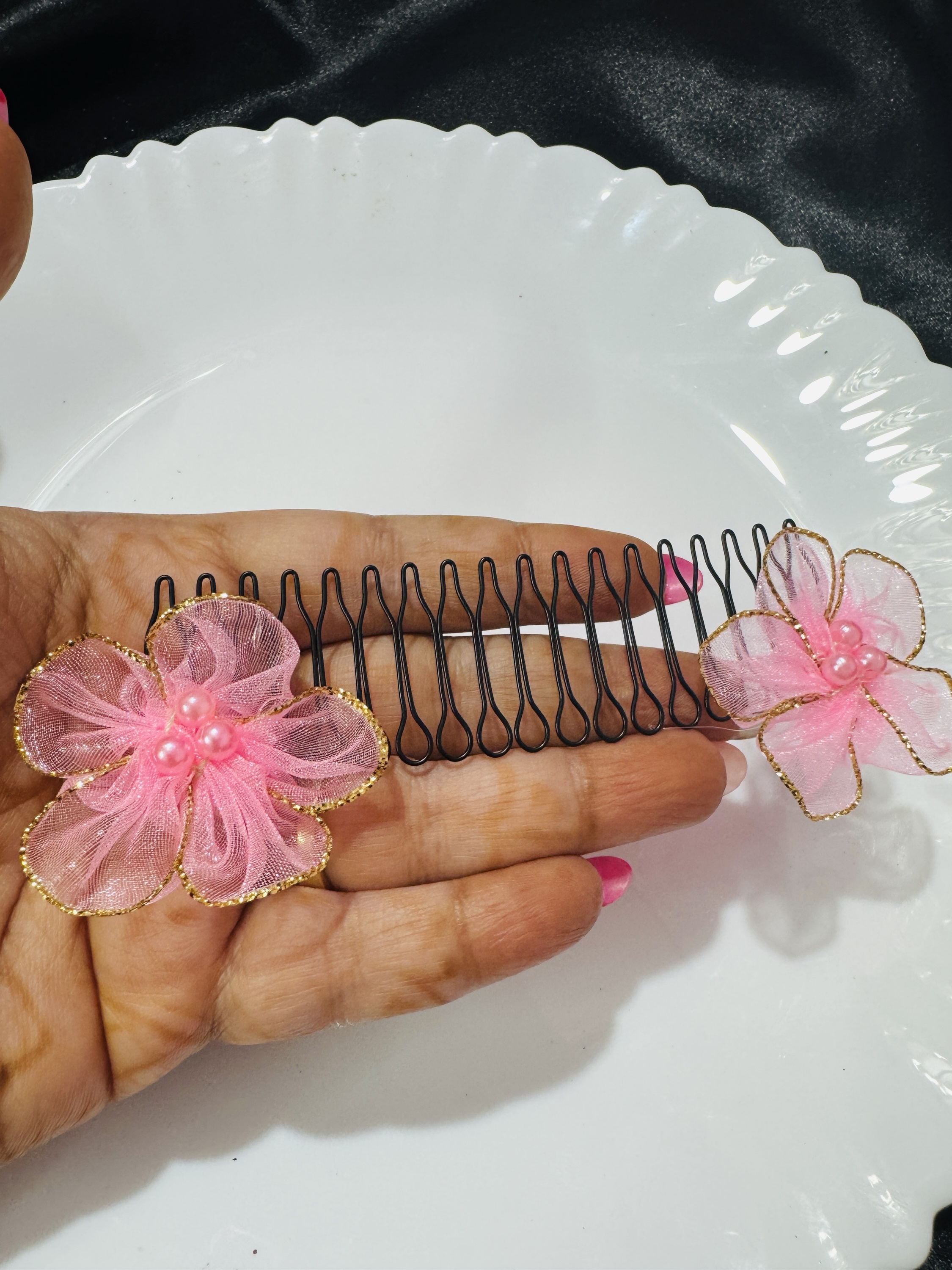 Hair Fix Comb Clip - Pink