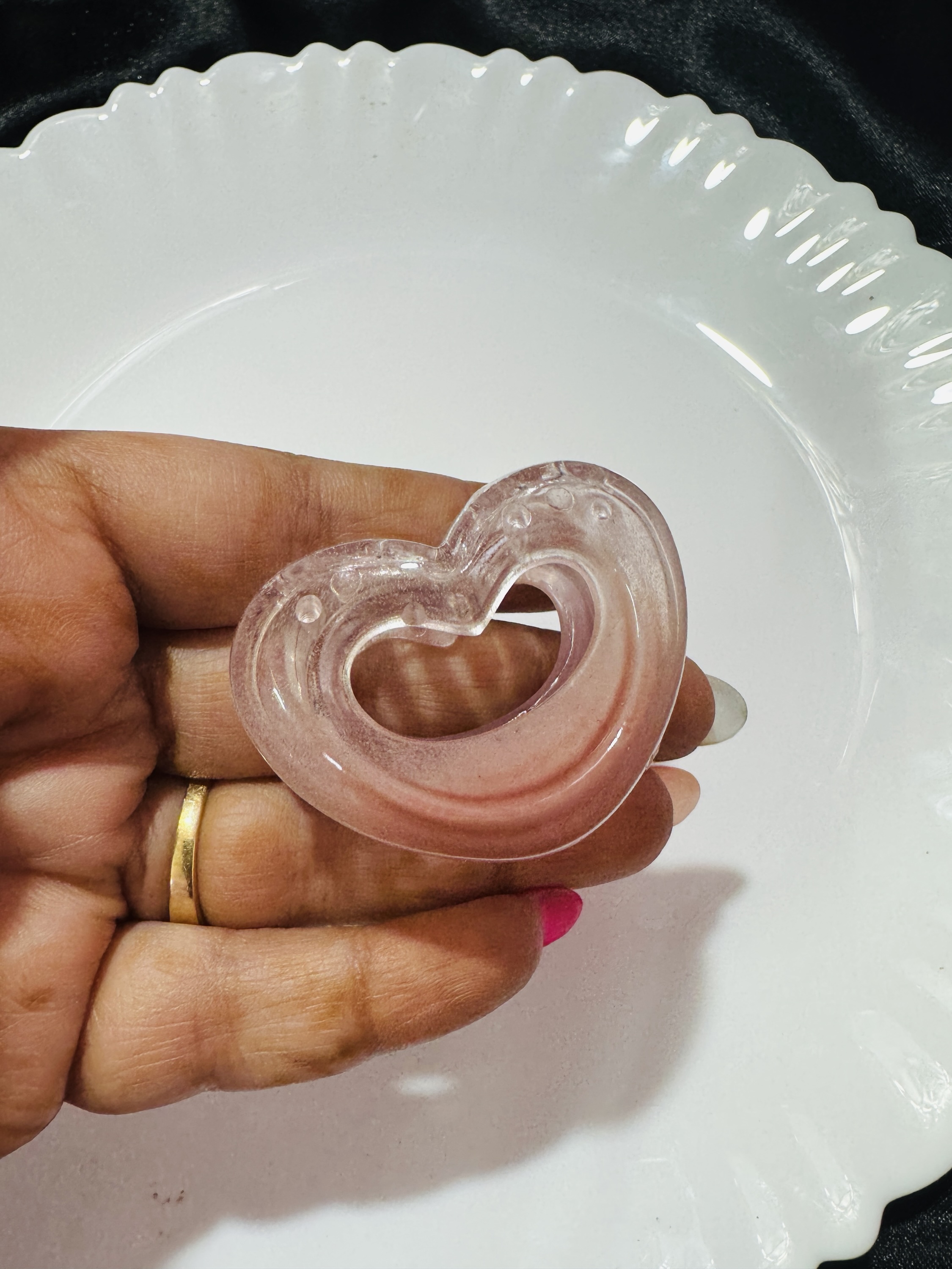 Heart Clutchure - Mauve