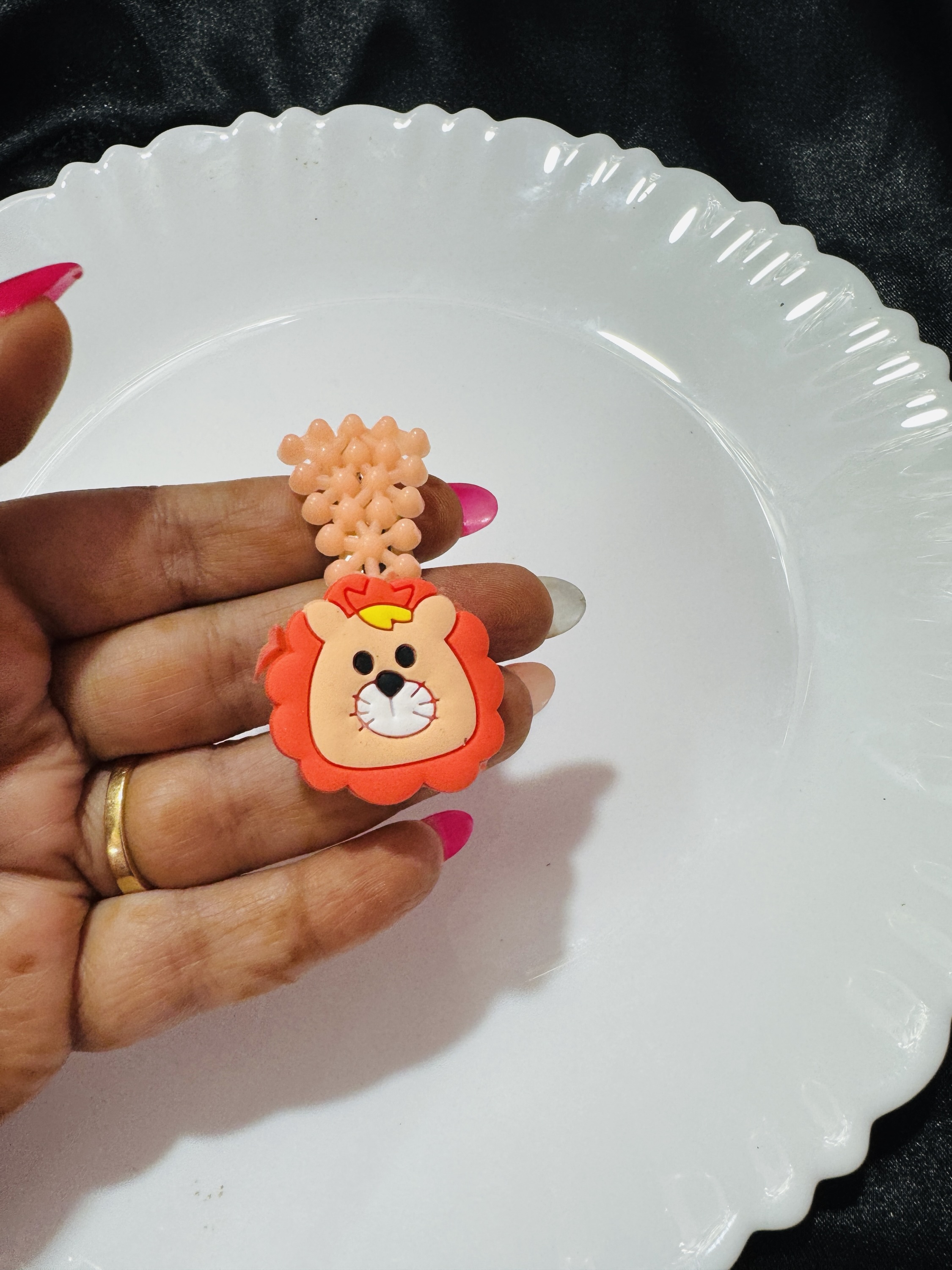 Orange Lion Pin