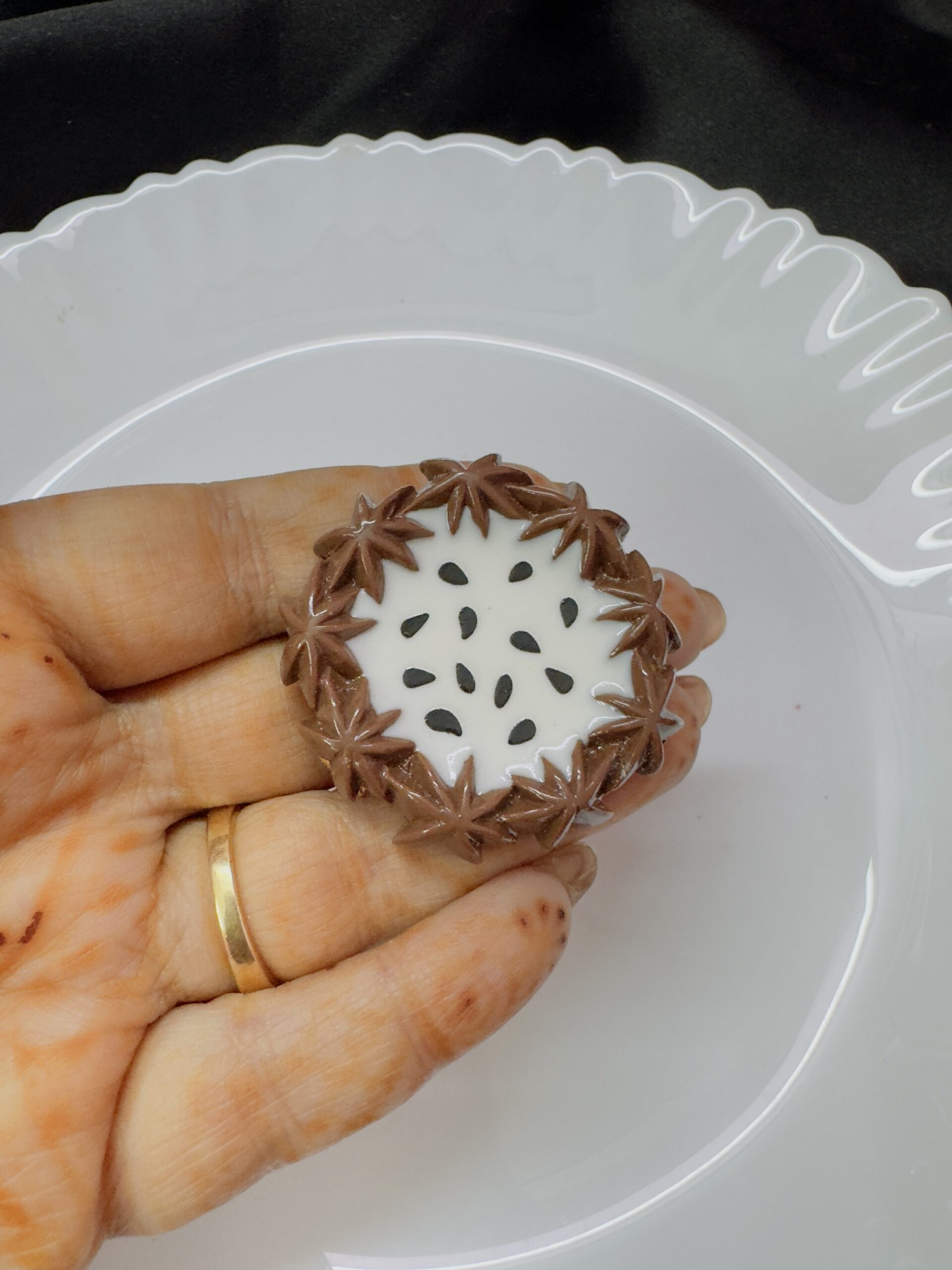 Brown Cookie Pin