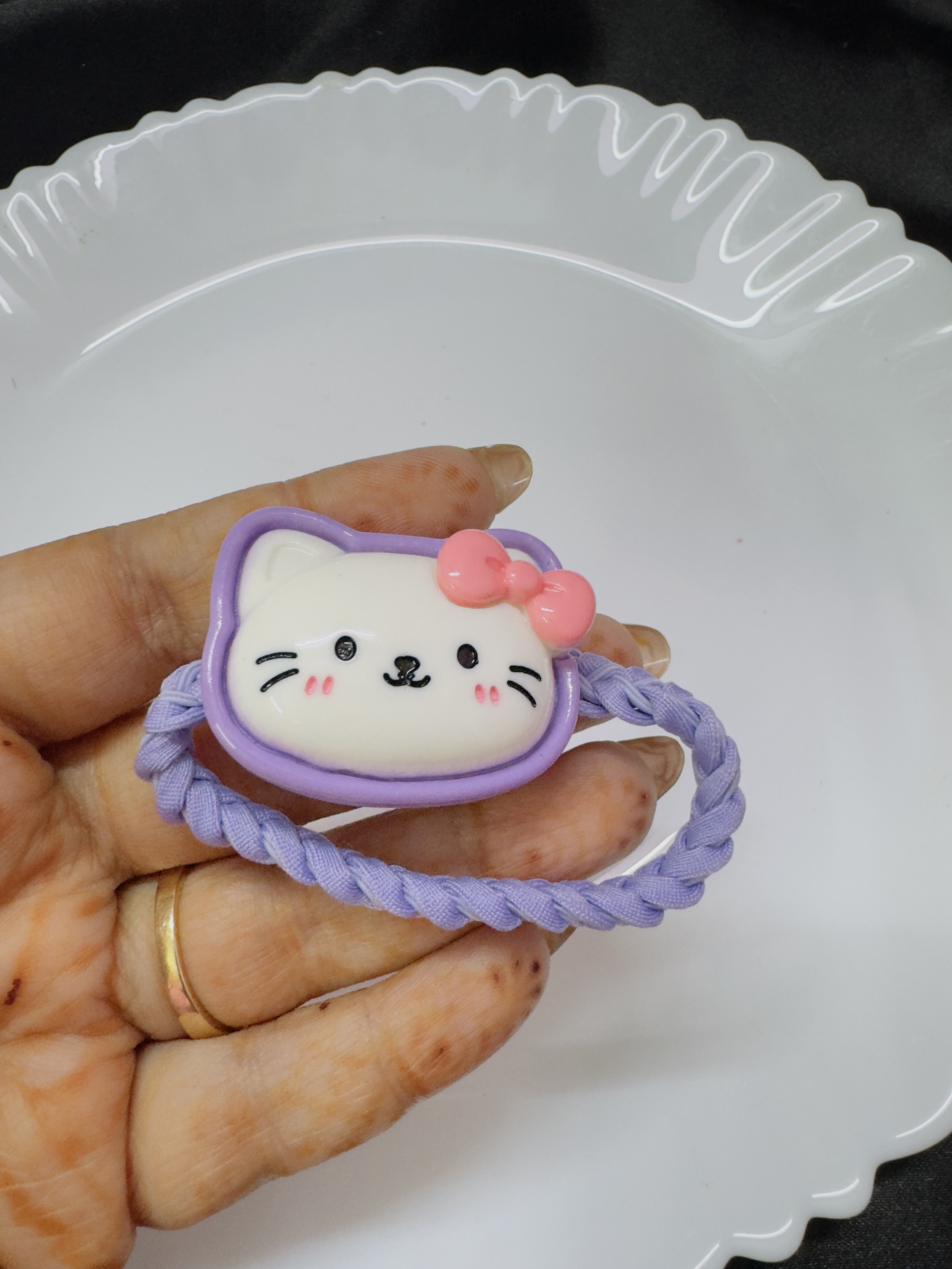 Purple Teddy Rubberband