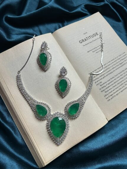 AD Necklace Set - Green