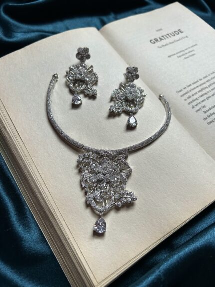 AD Necklace Set - Silver