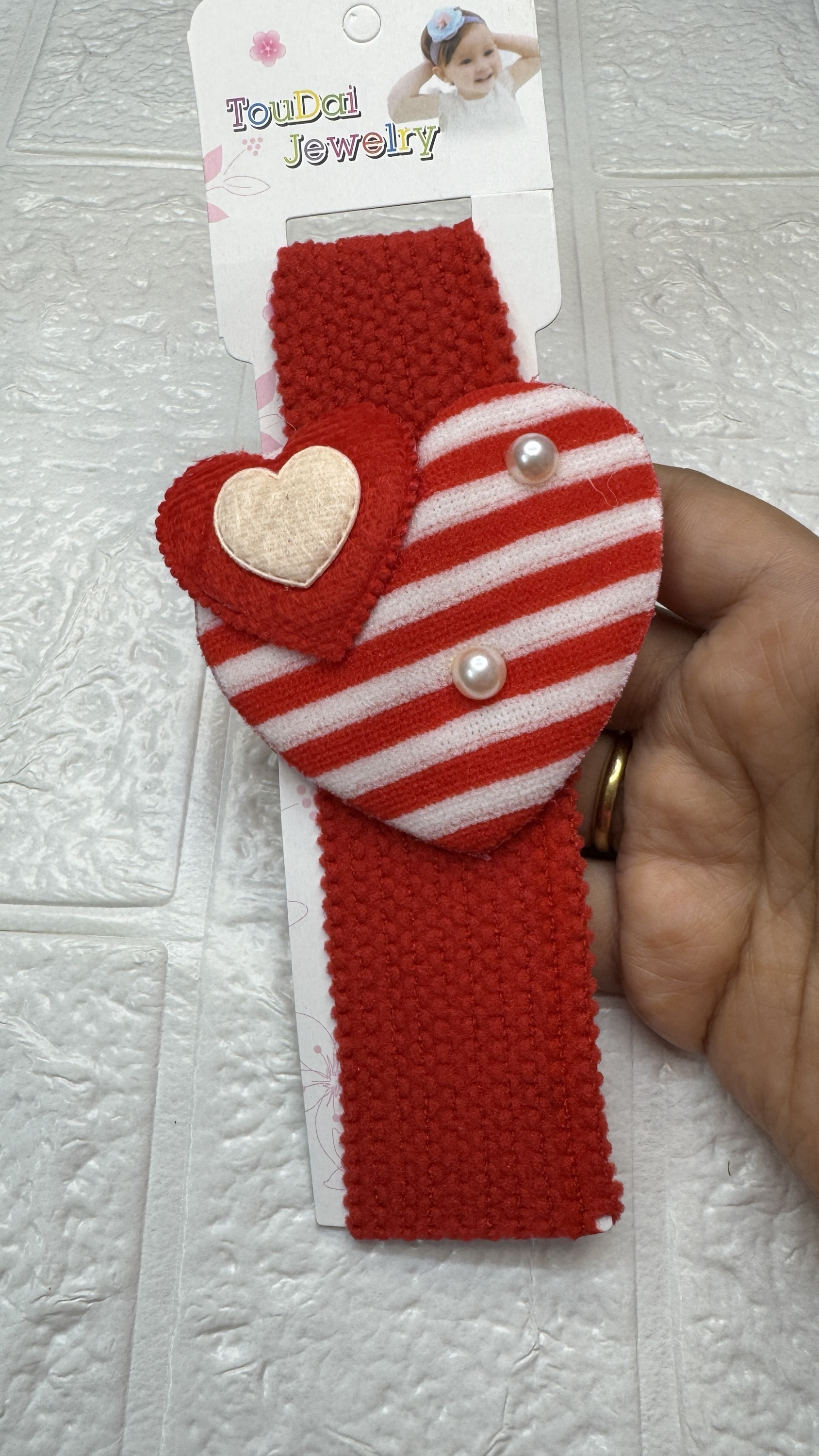 Heart Headband - Red