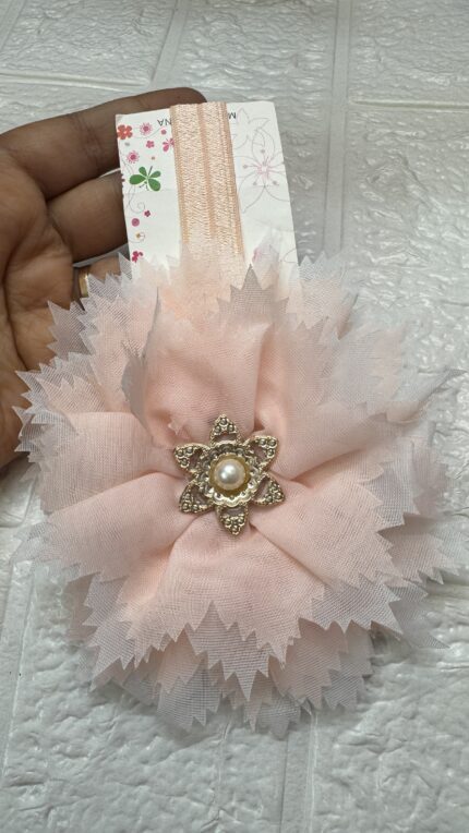 Flower Peach Headband