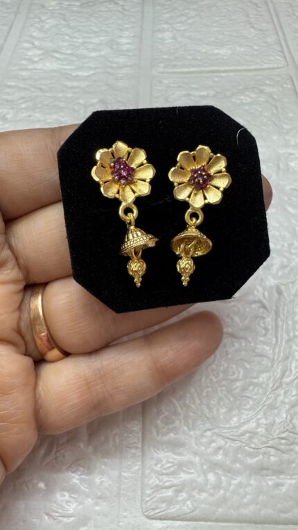 Daily Wear Anti Tarnish Flower Earrings