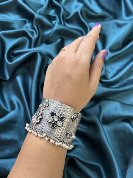 Silver Replica Bracelet - Black