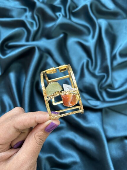 Brass Natural Stone Bracelet - Multi