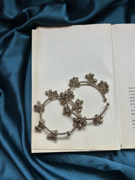 Brass Ghungroo Bangles Silver - Pair