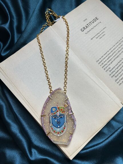 Brass Long Shreenath Ji Pendant Mala