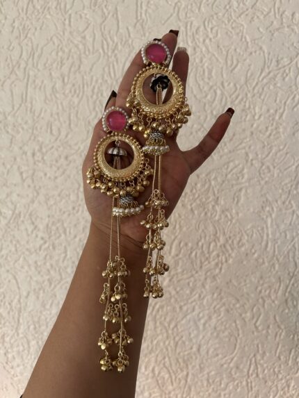 Kashmiri Earrings - Pink