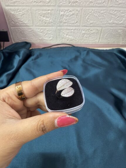 AD Ring Leaf Silver - R2