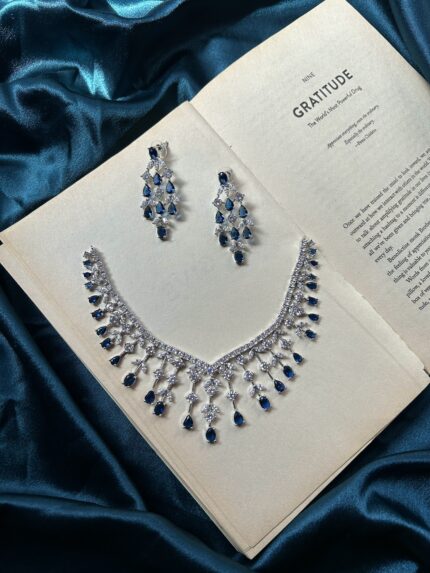 AD Necklace Set - Blue