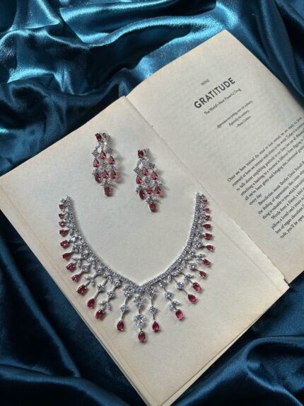 AD Necklace Set - Ruby