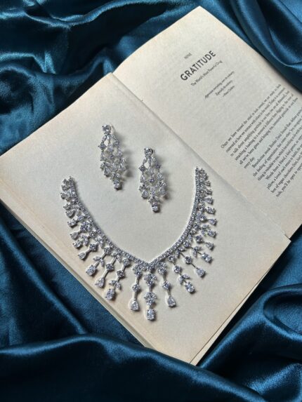 AD Necklace Set - Silver