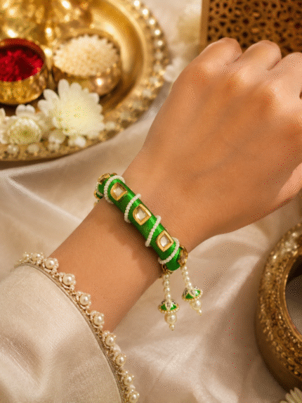 Bangle Open Rakhi - Green