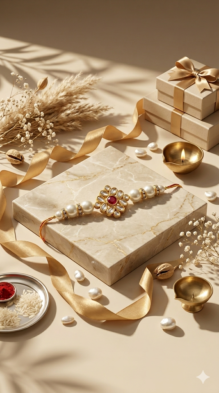 Royal Kundan Rakhi